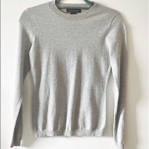 Banana Republic Shimmery Silver Top